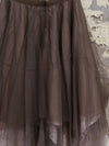Marc Le Bihan Silk Tulle Skirt 2591 Series Six-layer Tulle French Handmade MLB-2591-BRONZE TAUPE